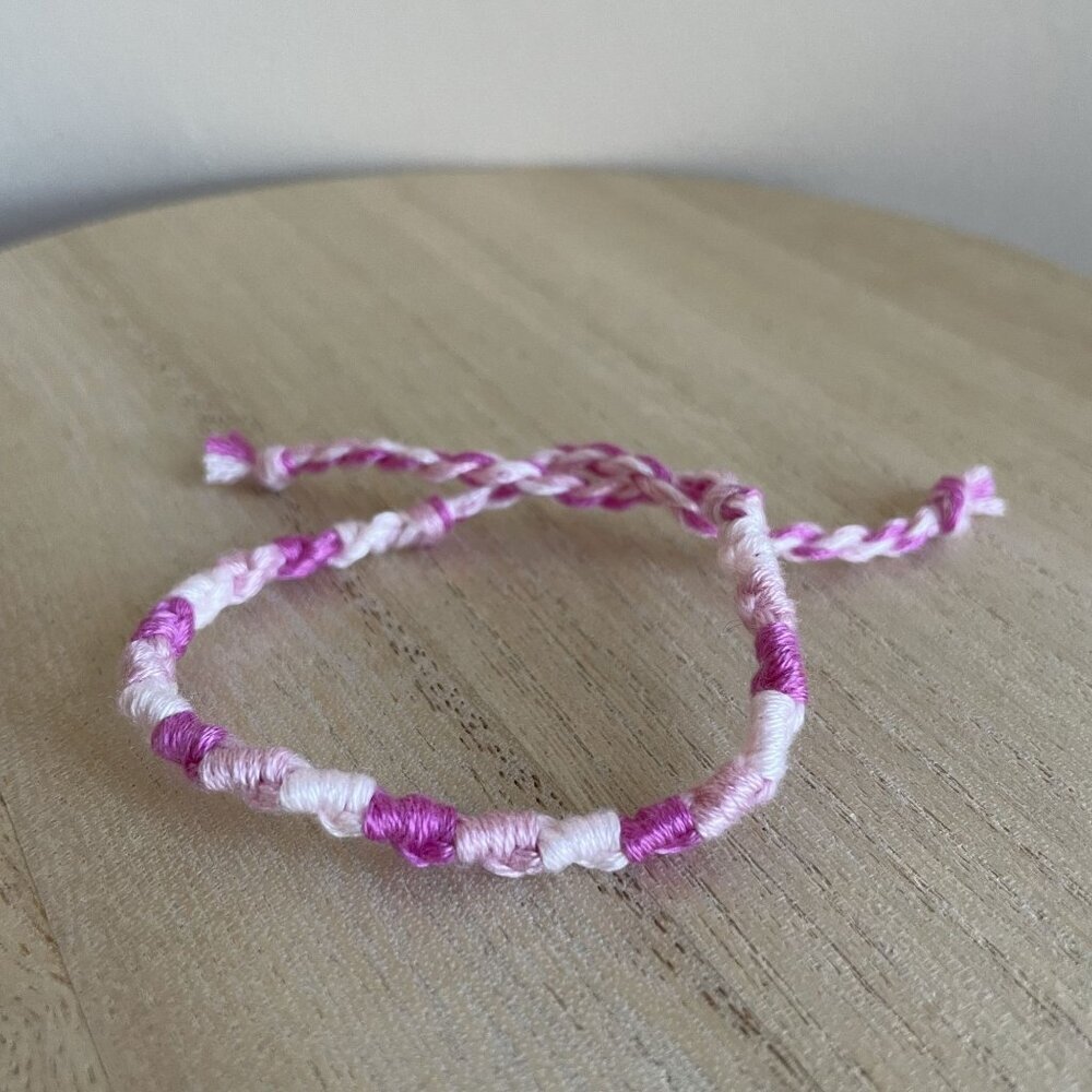Emmie Bracelet, anklet, trendy, comfortable, tie, embroidery thread, woven, gift